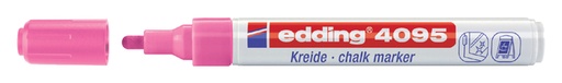 [631599] Marqueur craie edding 4095 ogive 2-3mm rose fluo