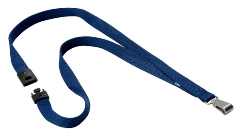 [921209] Textielkoord Durable 8127 met karabijnhaak nachtblauw 10 stuks