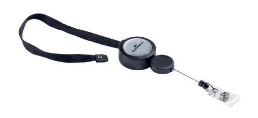 [921228] Textielkoord Durable 8229 met afrolmechanisme 900mm zwart