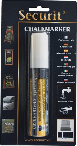 [631291] Feutre-craie Securit SMA-720 carré  7-15mm blister blanc