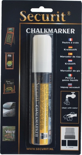 [631291] Feutre-craie Securit SMA-720 carré  7-15mm blister blanc