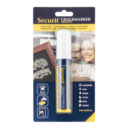 [631291] Krijtstift Securit SMA-720 blok wit 7-15mm blister