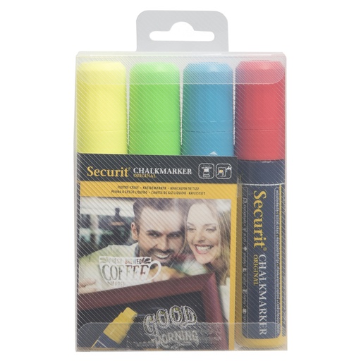 [631296] Krijtstift Securit SMA-720 blok ass 7-15mm blister à 4 stuks