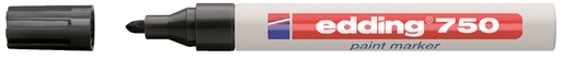 [630431] Paintmarker edding 750 op oliebasis 2-4mm zwart