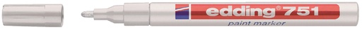 [630460] Marqueur peinture edding 751 à base d'huile 1-2mm blanc