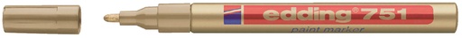 [630465] Marqueur peinture edding 751 à base d'huile 1-2mm or