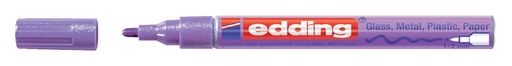 [630458] Marqueur peinture edding 751 à base d'huile 1-2mm violet métallisé