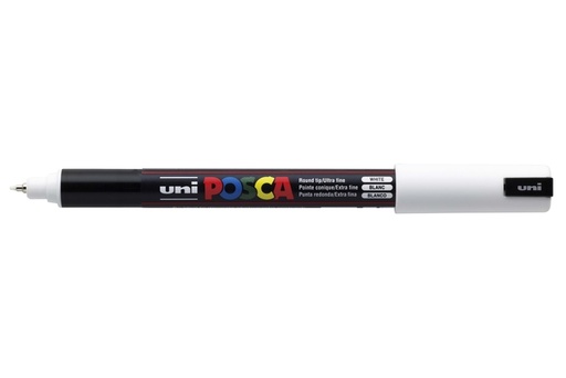 [630953] Marqueur peinture Posca PC1MR Extra Fin blanc