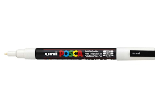 [630956] Marqueur peinture Posca PC3M Fin blanc
