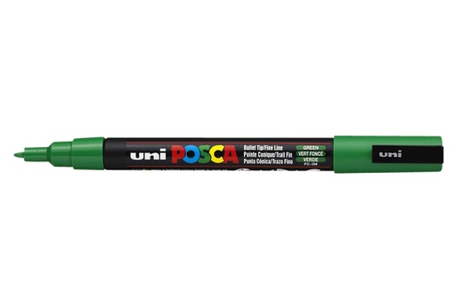 [630962] Paintmarker Uni POSCA PC3M fijn donkergroen