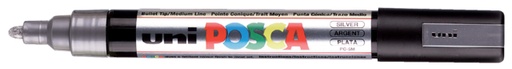 [630964] Marqueur peinture Posca PC5M Medium argent