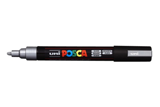 [630964] Paintmarker Uni POSCA PC5M medium zilver