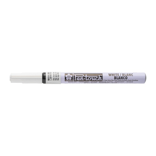 [630395] Feutre Sakura Pen Touch Extra Fin blanc