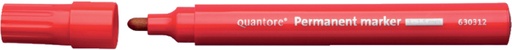 [630312] Marqueur Quantore Permanent pointe ogive 1-1,5mm rouge