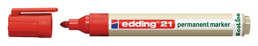 [630042] Marqueur edding 21 EcoLine ogive 1,5-3mm rouge