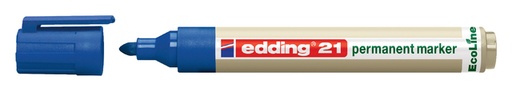 [630043] Marqueur edding 21 EcoLine ogive 1,5-3mm bleu