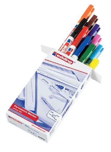 [631009] Marqueur edding 400 ogive 1mm assorti set 10 pièces