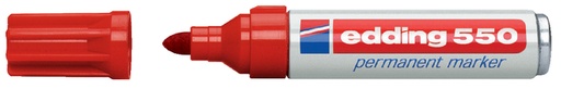 [630132] Marqueur edding 550 ogive 3-4mm rouge