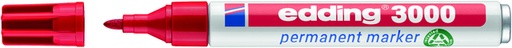 [630002] Viltstift edding 3000 rond 1.5-3mm rood