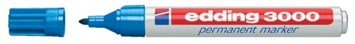 [630010] Marqueur edding 3000 ogive 1,5-3mm bleu ciel
