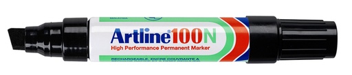 [630521] Marqueur Artline 100 Pointe biseautée 7,5-12mm noir