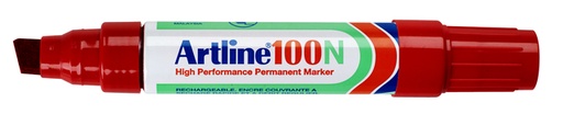 [630522] Marqueur Artline 100 Pointe biseautée 7,5-12mm rouge