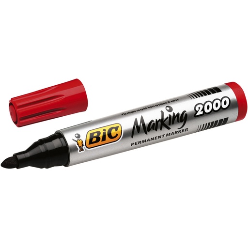 [635682] Viltstift Bic 2000 ecolutions rond large rood