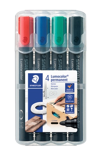 [631369] Marqueur Staedtler 352 ogive 2mm assorti 4 pièces