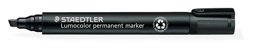 [631371] Viltstift Staedtler Lumocolor 350 permanent schuin zwart