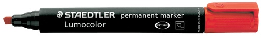 [631372] Viltstift Staedtler Lumocolor 350 permanent schuin rood