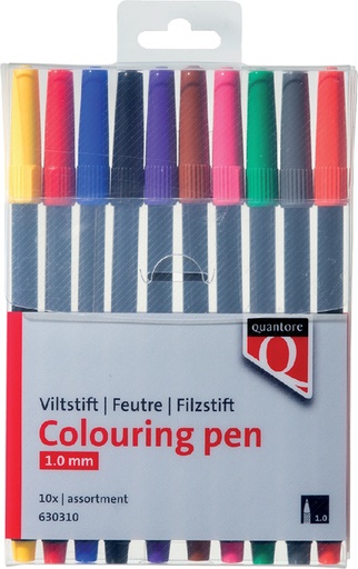 [630310] Viltstift Quantore assorti 10 stuks