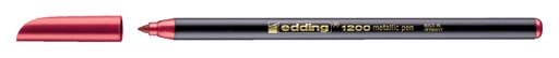 [632542] Fineliner edding 1200 072 Fin Metallic rouge