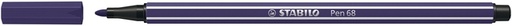 [633193] Feutre STABILO Pen 68/22 Medium bleu prusse