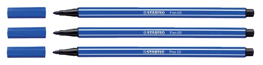 [633203] Feutre STABILO Pen 68/32 Medium bleu foncé