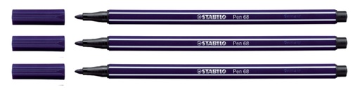 [633181] Viltstift STABILO Pen 68/46 medium zwart