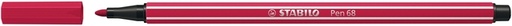 [633182] Feutre STABILO Pen 68/50 Medium rouge foncé