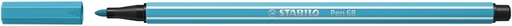 [633208] Feutre STABILO Pen 68/57 Medium bleu azur
