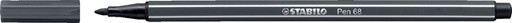 [633351] Viltstift STABILO Pen 68/97 medium diepkoud grijs