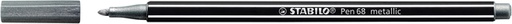 [633256] Feutre STABILO Pen 68/805 Metallic Medium argent