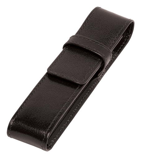 [751084] Etui stylos 321 Cuir de Buffle 1 case noir