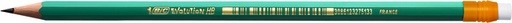 [640605] Crayon BIC Evolutions Ecolutions 655 hexagonal HB avec embout gomme