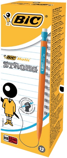 [712203] Vulpotlood Bic Matic strong HB 0.9mm inclusief stiften