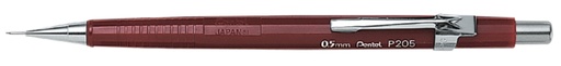 [712356] Portemine Pentel P205 HB 0,5mm rouge