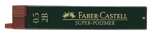 [713323] Mine Faber-Castell 2B 0,5mm Super-polymer tube 12 mines