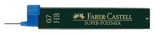 [713324] Mine Faber-Castell HB 0,7mm Super-polymer tube 12 mines