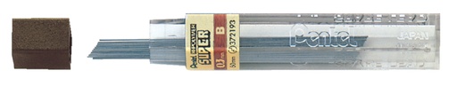 [713236] Mine Pentel B 0,3mm noir tube 12 mines