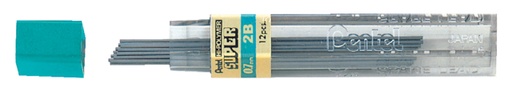 [713275] Mine Pentel 2B 0,7mm noir tube 12 mines