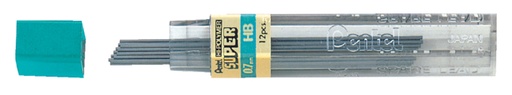 [713277] Potloodstift Pentel HB 0.7mm zwart koker à 12 stuks