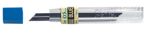 [713453] Mine Pentel HB 0,5mm bleu tube 12 mines