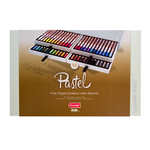 [640027] Crayon pastel Bruynzeel Design boîte luxueuse 48 couleursssorti